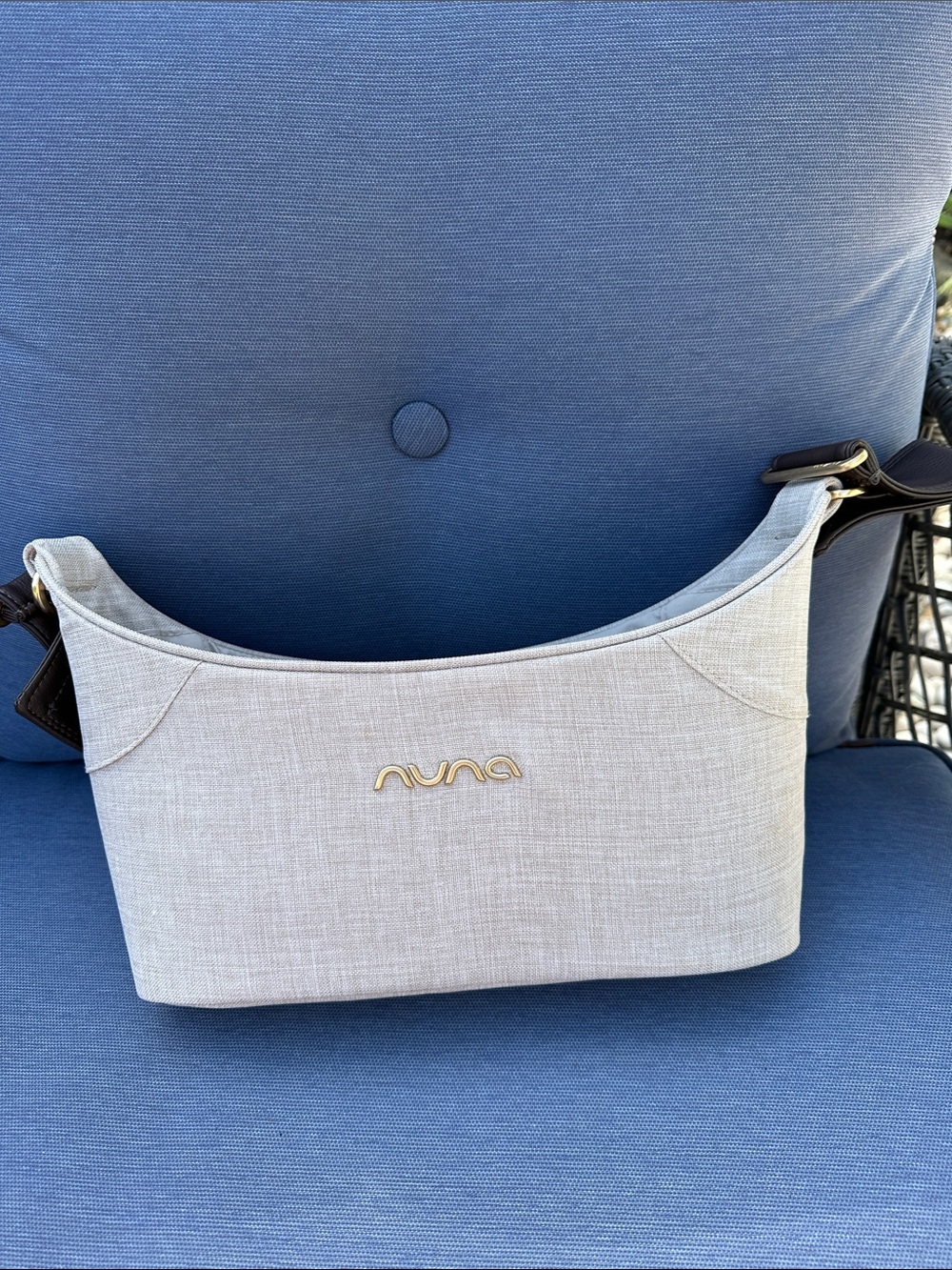 NUNA Light tan stroller caddy bag